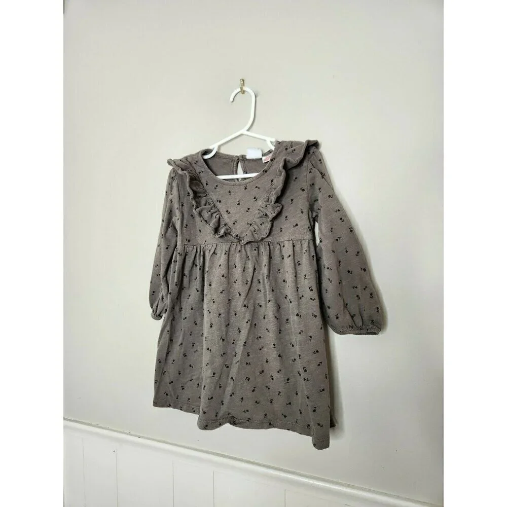 ZARA Brown Floral Dress